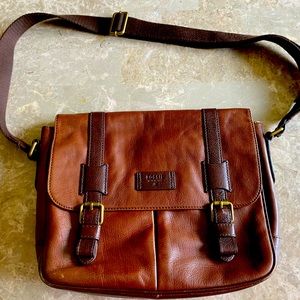 Vintage Leather Fossil Messenger Bag!!! It’s leather…the older, the better!!!